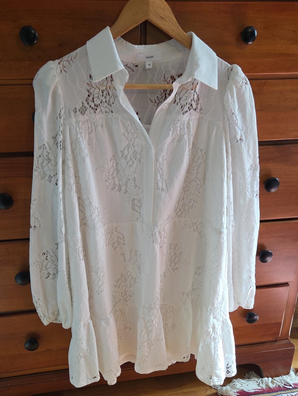 White-ivory Lace Dress